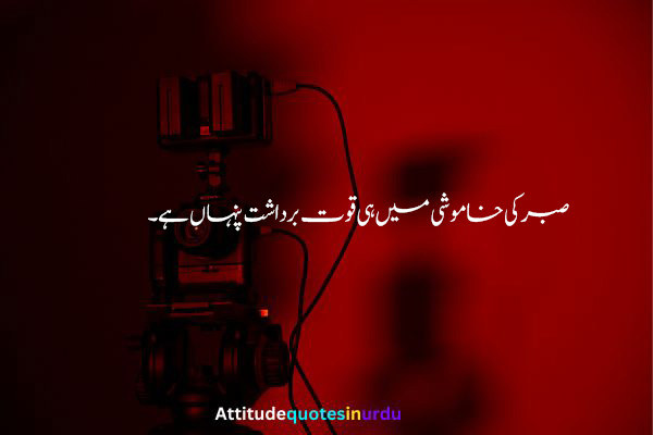 khamoshi sabr quotes in urdu