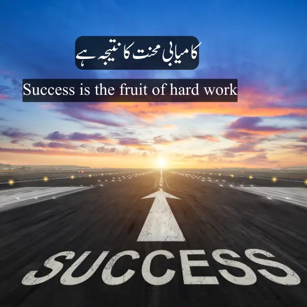 Success is the fruit of hard work best quotes in urdu